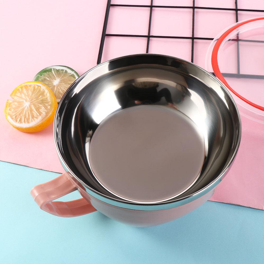 Stainless Steel Instant Noodle Bowl Double-layer Insulation Rice Bowl Soup Bowls Rice Soup Noodle