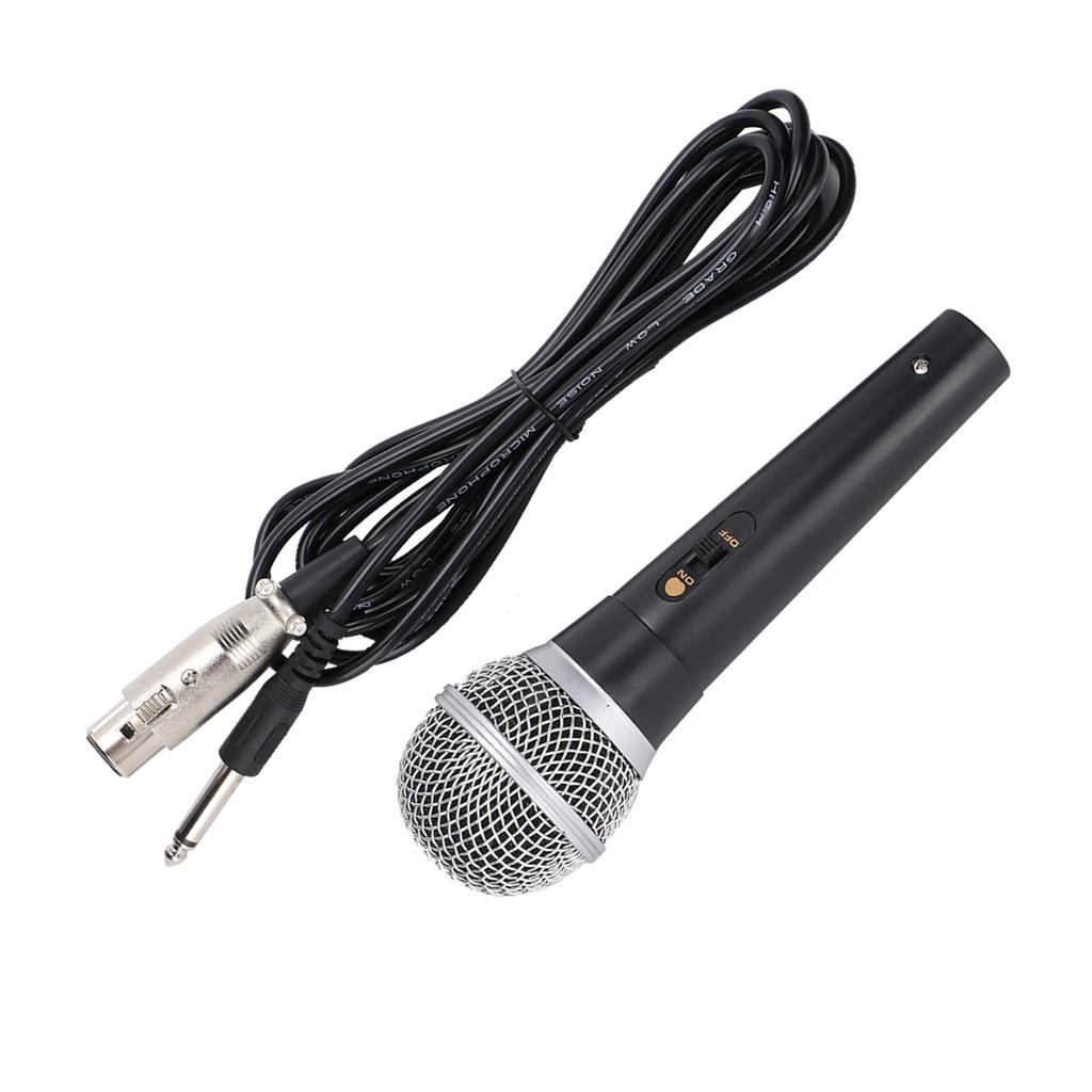 XLR Microphone with XLR to 1 4 Inch Cable Audio Connection Handheld Microphone Suitable for Stage Karaoke Singing and