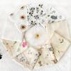 5Pcs Soft Breathable Cotton Baby Washcloths Newborns Bath Towel for Sensitive Skin Multi Use Burp Cloths 25x25cm