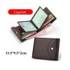 Ultra-Thin Genuine Leather Driver's License Case Men's Small Short Wallets Purses Multi-Slot Credit Bank ID Card Holder Package