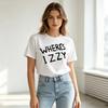 Wheres Izzy Graphic T Shirt Funny Meme Text Print Unisexs Unisexs 100 Cotton Crew Neck Casual Y2k Top Oversized T Shirt Harajuku
