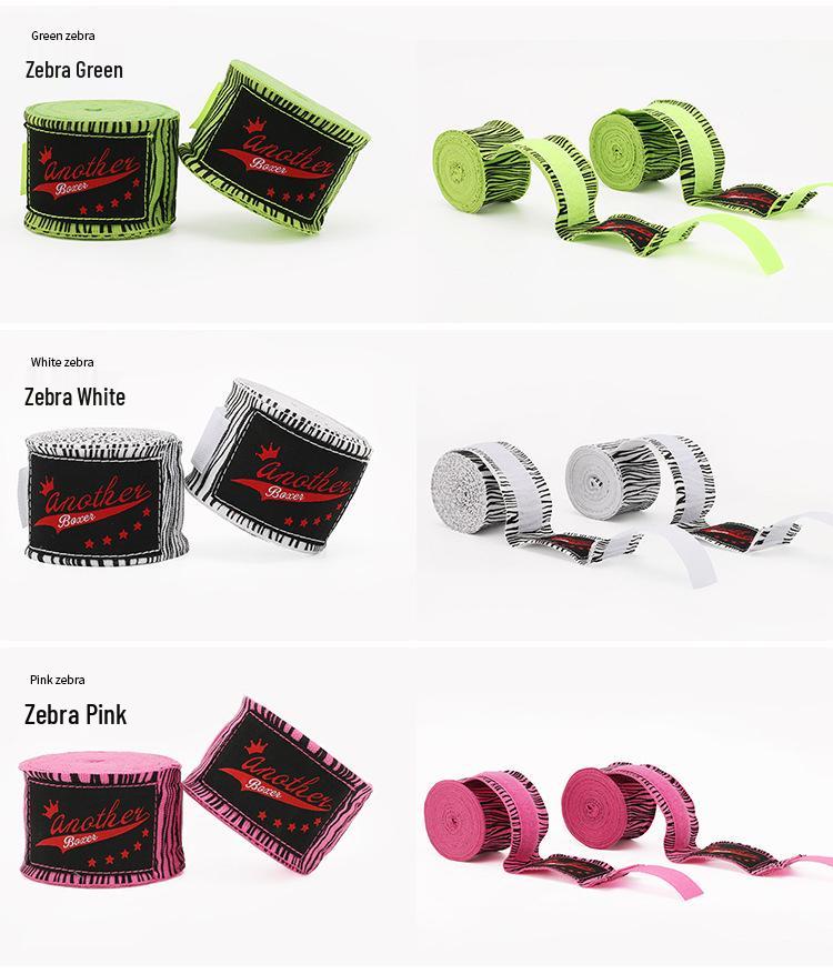 5m Elastic Boxing Hand Wraps - Training & Competition Model, Printed Fighting Bandages