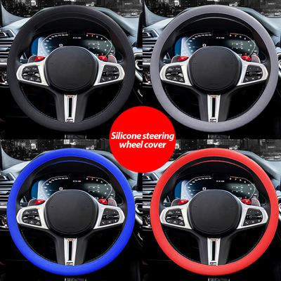 Auto Silikon Lenkradbezug Elastischer Handschuhbezug Textur Mehrfarbig Universal Auto Dekoration Bezüge Innenraumzubehör