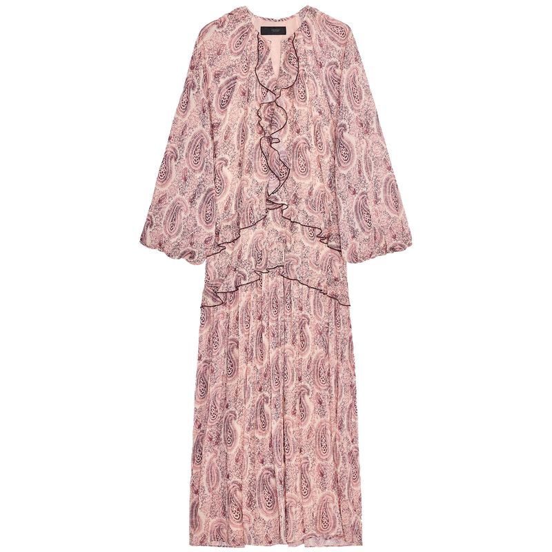 

Zaprha 2025 New Arrival Loose Temperament Relaxation Feeling Laminated Decoration Print Long Sleeves Dress 3897097 Print/Multicolor L