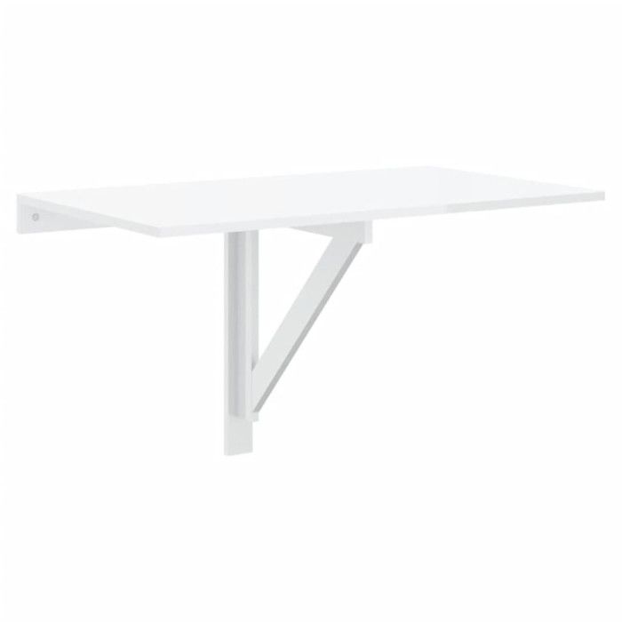Foldable Wall Table Glossy White 100x60x56cm Engineered Wood