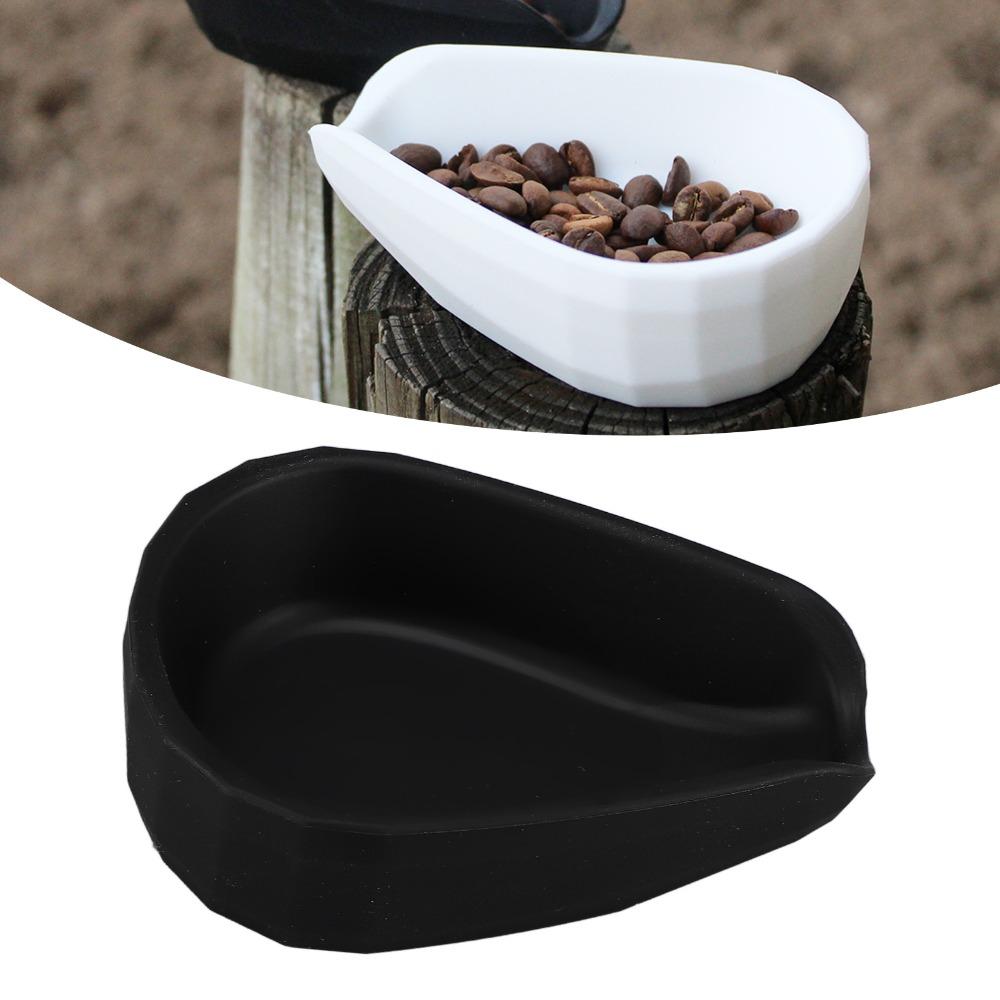 Food Grade Silicone Coffee Bean Dosing Cup Black Single Dosing Tray  For Coffee Beans