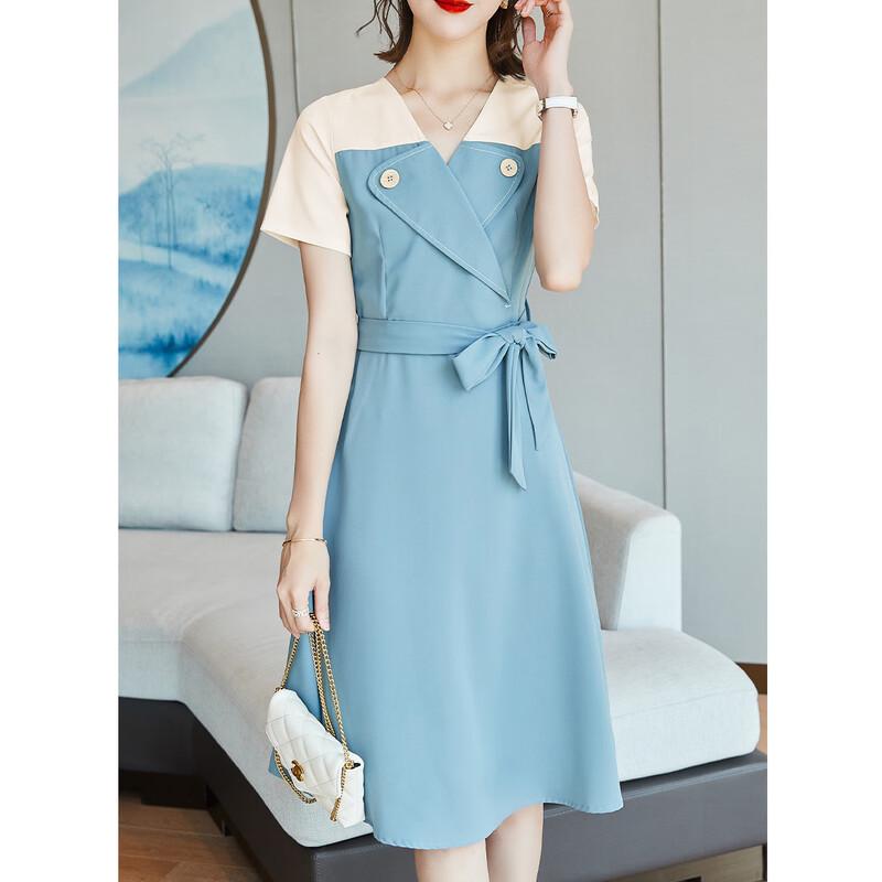 

Firstview Women s Urban Casual Mid-Length Short Sleeve Dress F21C11121 M