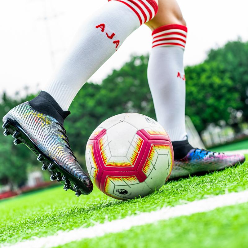 Herren-Fußball-Turnschuhe, professionelle Fußballschuhe für Erwachsene, Kinder, Outdoor, lässig, rutschfest, für Herren, große Fußballschuhe für fünf Personen