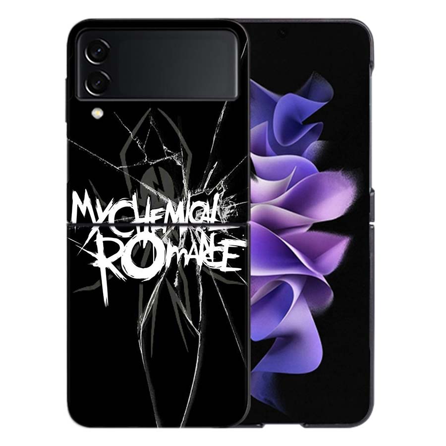 My Chemical Romance MCR Phone Case For Samsung Z Flip 6 7 5G Galaxy Z Flip 5 4 3 5G Cases Shockproof Hard Cover TPU