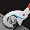 Steel Adjustable Pipe Wrench Set - Versatile Double-Ended Universal Wrench and Grip Pliers, Durable Construction for Repair and Maintenance