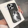 Black and White Falcon Design Phone Case Suitable for iPhone17 16 15 14 13 12 11Pro/Max/Plus Anti Drop and Shockproof Back Cover