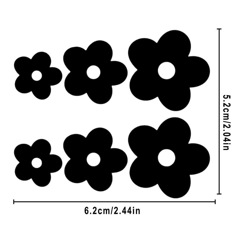 Flower Sticker Flower PET Car Stickers Self-Adhesive Water Proof Anti-UV Flower Stickers Decorations For Bumper Laptop