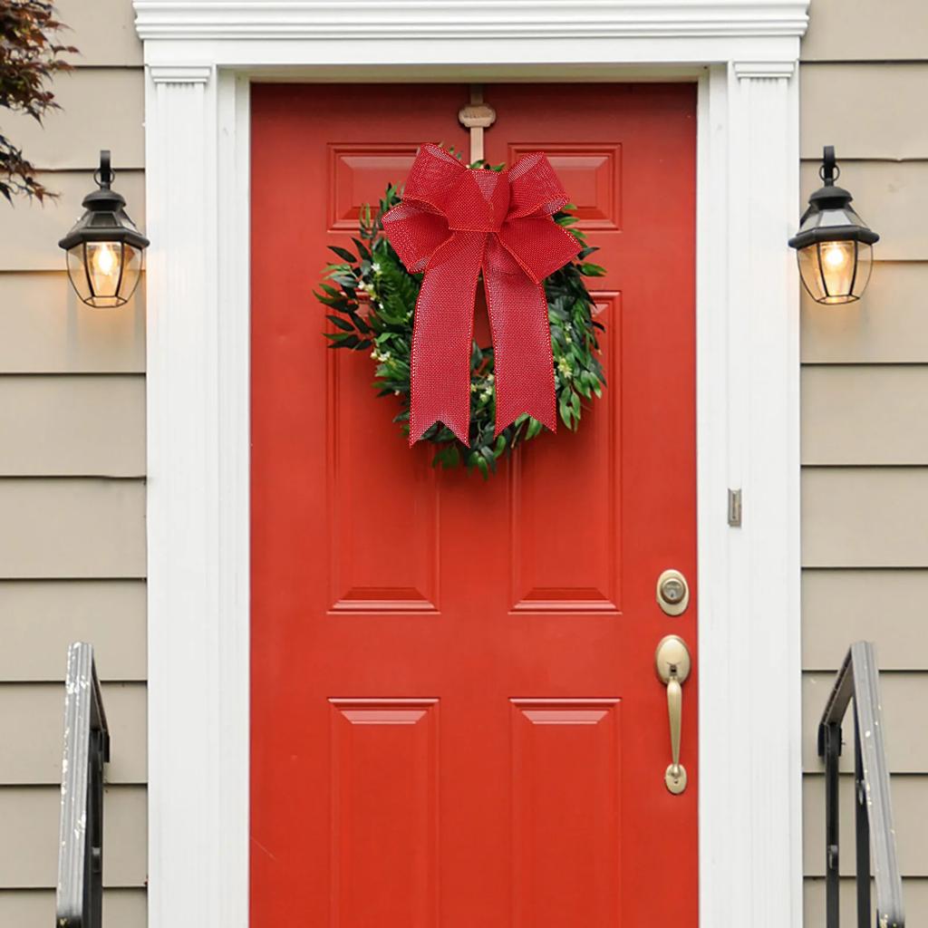 3Pcs Portable Xmas Bow-knot Interior Decoration Bow Christmas Bows Holiday Decorative Lightweight Party Accessories