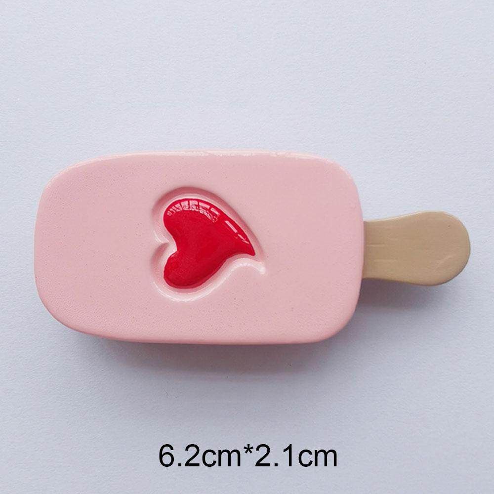Mini Kitchen Supplies Cute Girl Series Creative Resin Refrigerator Magnet Simulation Food Ice Cream Sticker Decoration Gift