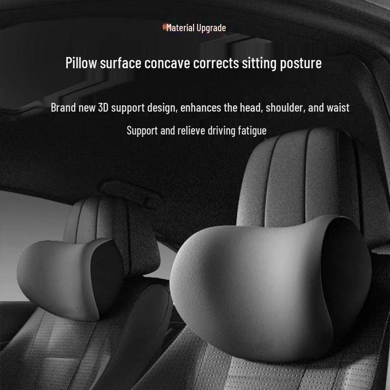 Verbesserte Autositz-Lendenstütze & Memory-Schaum Nackenkissen-Set