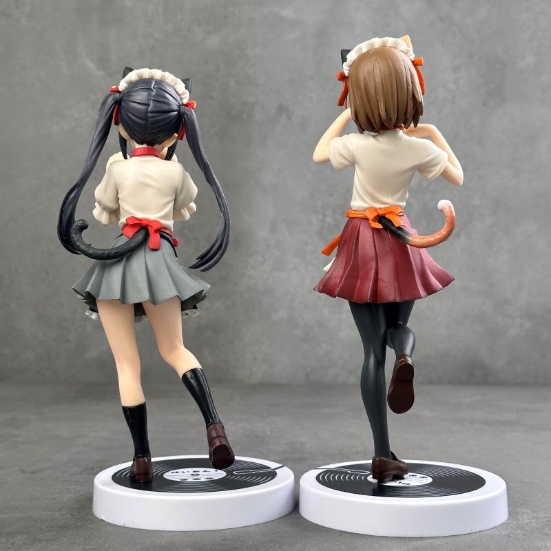 Light-sounding girl cat Nakano Azusa Hirasawa Yui two-dimensional cute beautiful girl hand-made model ornaments wholesale