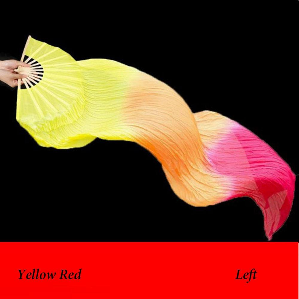 Multicolors Belly Dancing Fan Gradient Color Square Dancing Practice Dancer Tool  Dance Accessories