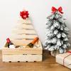 Boîte décorative de Noël - CREATIVE DECO - Sapin décoratif - Bois naturel - 30x20x40 cm - Coffret cadeau