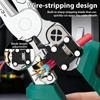 Wire Stripping Pliers with Digital Display Multifunctional Voltage Tester Electrician Pliers for Cables Cutting/Peeling/Crimping