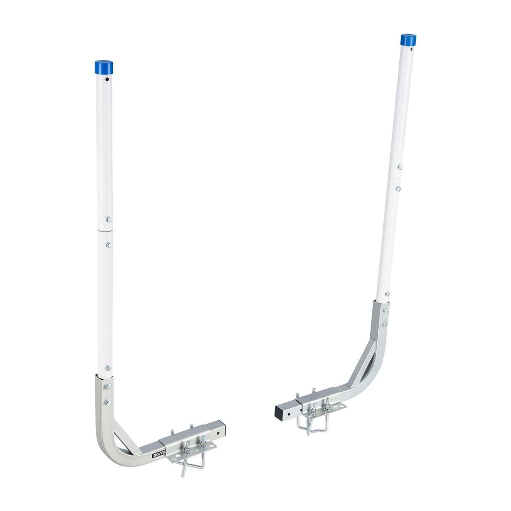 Boat Trailer Guides, 775 Mm/1205 Mm Height Guide Poles, 2PCS High-Hardness Steel Trailer Guide-Ons, Adjustable Guide Poles with PVC Pipes, for Ski