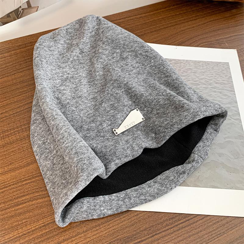 Women's autumn and winter hats, crimped warm knitted hats, ear protectors, cold-proof pullovers, and headcaps for men