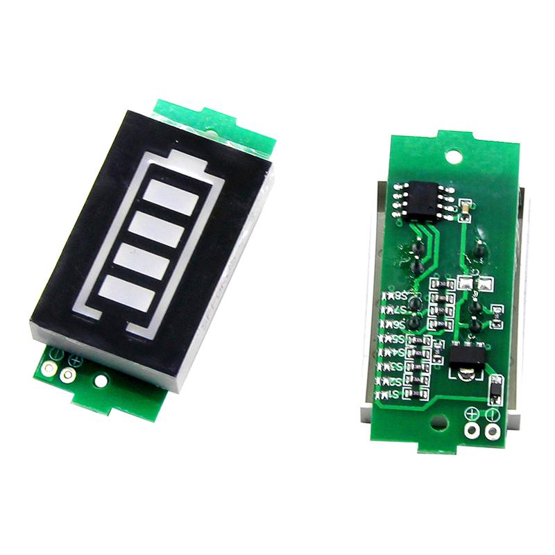 4.2V Display Electric Vehicle Battery Power Tester Li-Ion 1-8S 1S/2S/3S/4S Single 3.7V Lithium Battery Capacity Indicator Tester