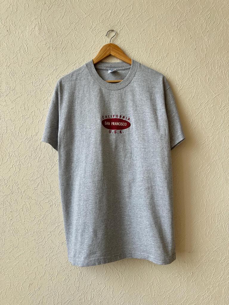 Vintage 1990s California San Francisco Embroidered Logo USA T Shirt