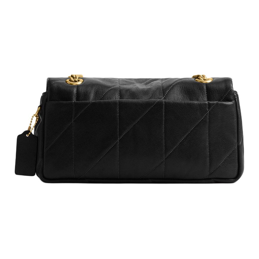Coach Tabby 26 Quilted Classic Logo Hardware Lambskin Leather Shoulder Bag Medium Women shoulder bag Black CCW83-B4BK