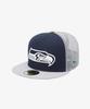 Nfl Seattle Seahawks Basic Mesh Fitted Cap Ocean Blue/Dolphin Grey 15131683