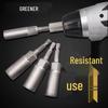 Green Forest 80mm Hex Electric Drill & Wrench Bit Set
