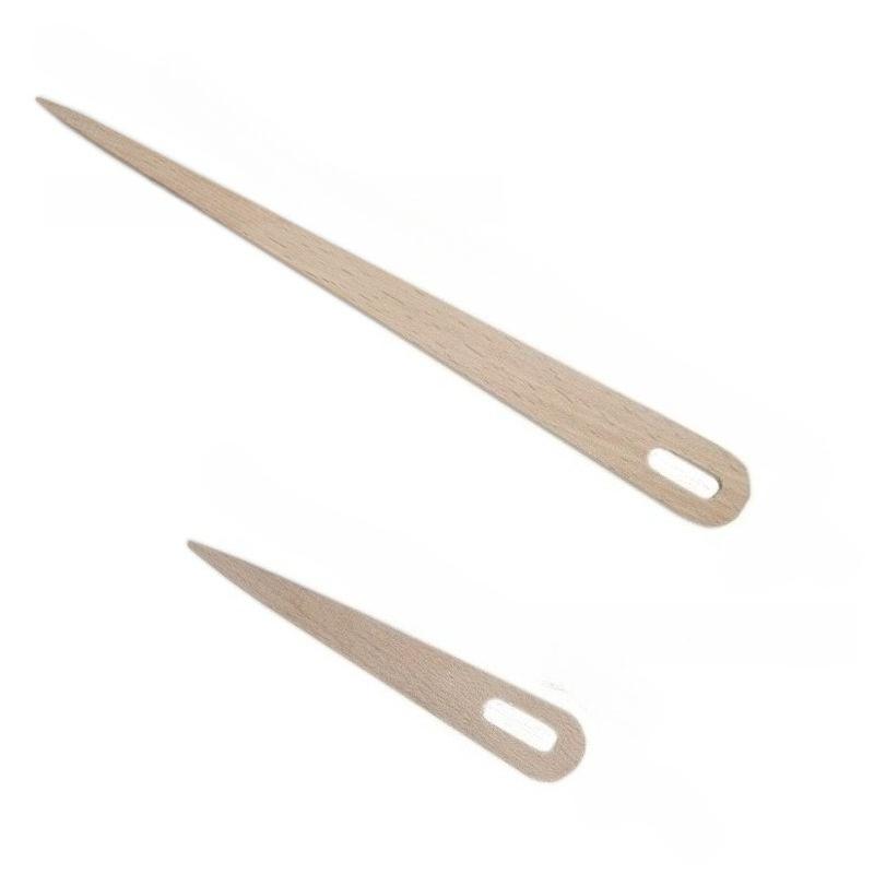 12PCS DIY Wooden Weaving Loom Tools 2Size Tapestry Darning Big Eye Yarn Knitting Needles Needlework Crafts Sewing Needle Tools