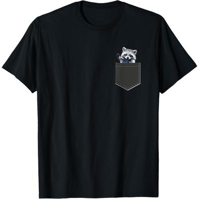 Pocket Raccoon Shirt Cute Funny Raccoon In Pocket Gift T-Shirt