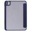MUTURAL For iPad Pro 11 (2025)/11 (2024) Case Tri-Fold Stand Transparent Back Leather Cover with Pen Slot
