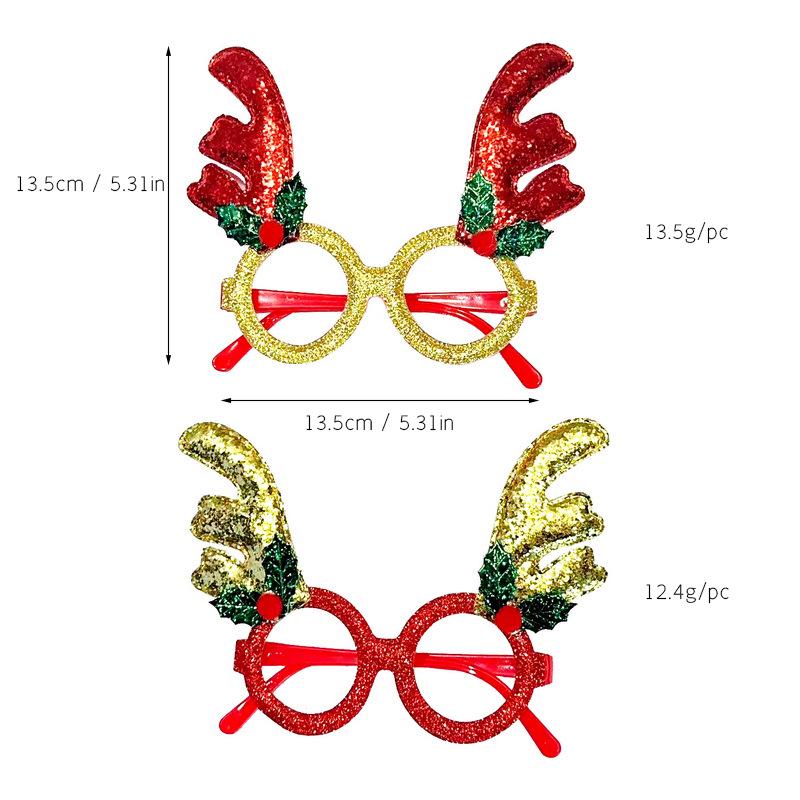 Creative Christmas Glasses - Santa, Snowman, Antlers for Adults & Kids