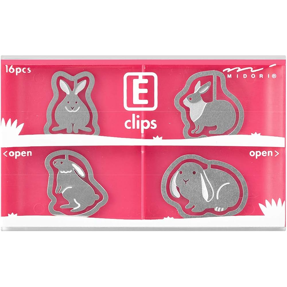 Midori clip etching clips rabbit pattern 43358006