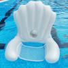 Schwimmender Stuhl Muschelform Aufblasbarer Pool-Schwimmkörper Leicht Tragbar Einfach aufzublasen Outdoor Wasser-Schwimmstuhl