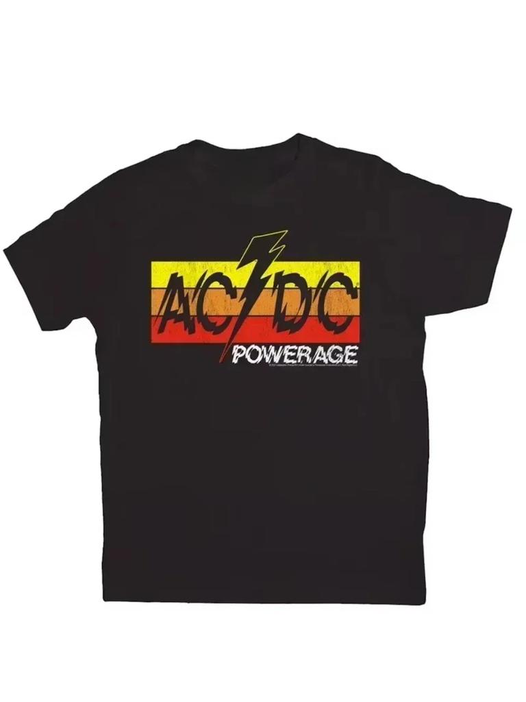 Classic AC Print T-shirt DC Women Hip Tshirt Short Sleeve Men T Shirt Streetwear Top Tee for Fans Gift Women Clothing