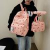 Niche design sense new style cute little cherry girl heart student schoolbag three-piece backpack