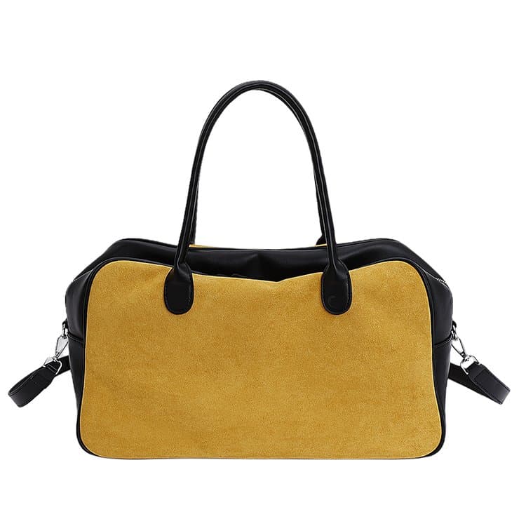 Новая ретро замшевая портативная дорожная сумка, портативная сумка-мессенджер 42*16*24cm жёлтый