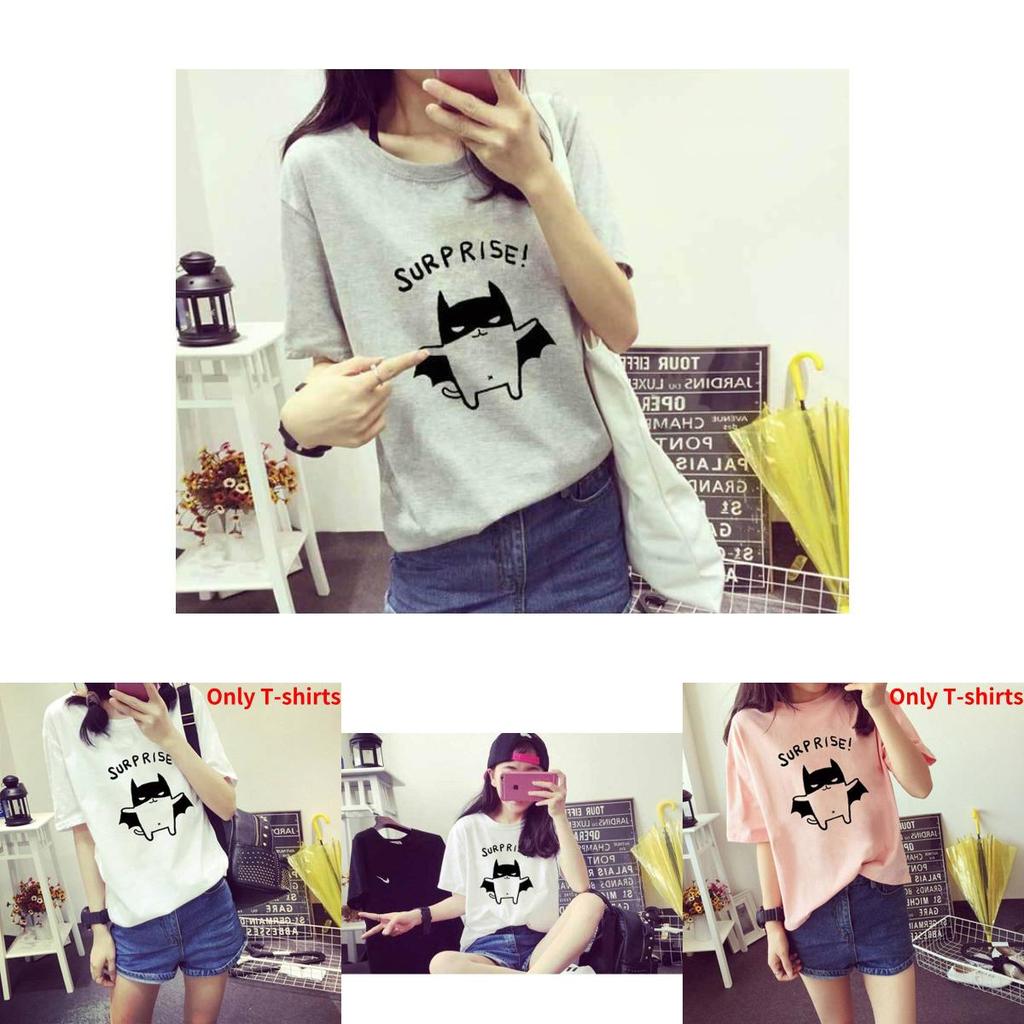 Trendy Summer Korean Style Women Short Sleeve T-shirt In Fashionable Loose Fit With Beautiful Print Designs Available In Multiple Sizes