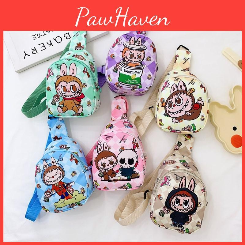 Children Bag Chest Cartoon Anime Shoulder Bags Adjustable Shoulder Strap