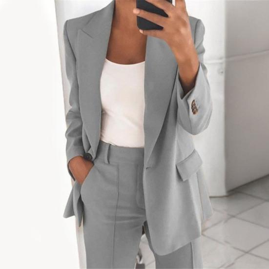 Women's Suit Pants Set Dressy One Pants Business Set Formal Two