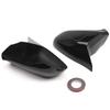 For LHD Lexus ES LS IS Series 2006-2012 2x Car Sticker Rearview Side Mirror Cover Wing Cap Exterior Door Rear View Case Trim