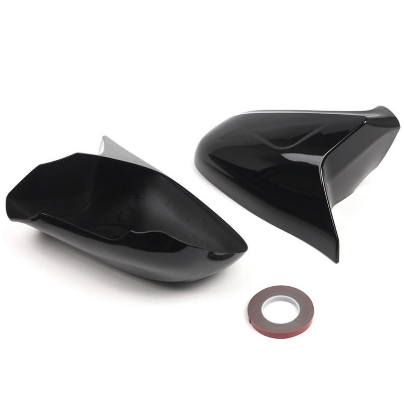 For LHD Lexus ES LS IS Series 2006-2012 2x Car Sticker Rearview Side Mirror Cover Wing Cap Exterior Door Rear View Case Trim