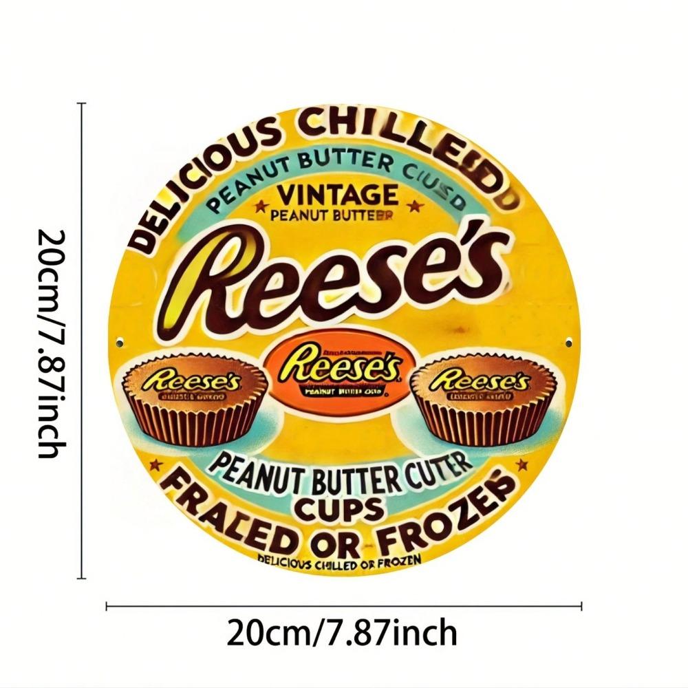 Vintage 1928 Reese's Metal Tin Sign 8x8 Wall Art Home Office Decor Bar Cafe Gift