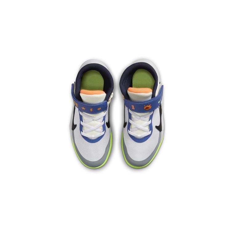 New Nike Team Hustle D 10 FlyEase PS 'White Multi-Color' FB1881-101