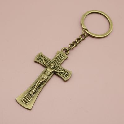 Popular Jewelry Simple Cross Key Chain Pendant