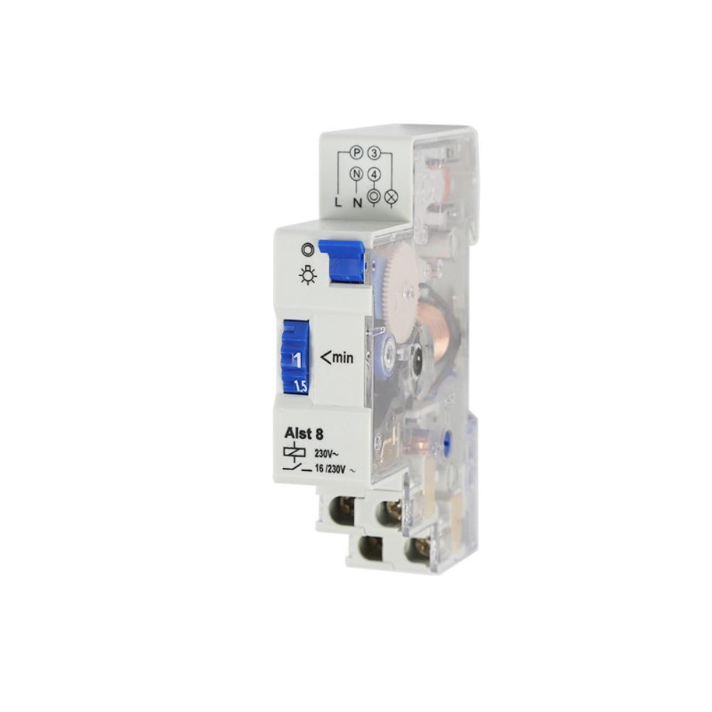 

230V Mechanical Stair Light Timer Relay Switch with DIN Rail Mounting for Staircase and Display Lighting Automation