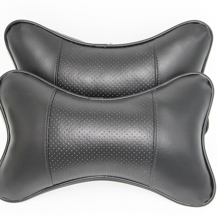1pc Car Neck Pillows Pu Leather Head Support Universal Cushion For Solar Protection Car Electric Products Qm6 Mg Hs Alfa Romeo