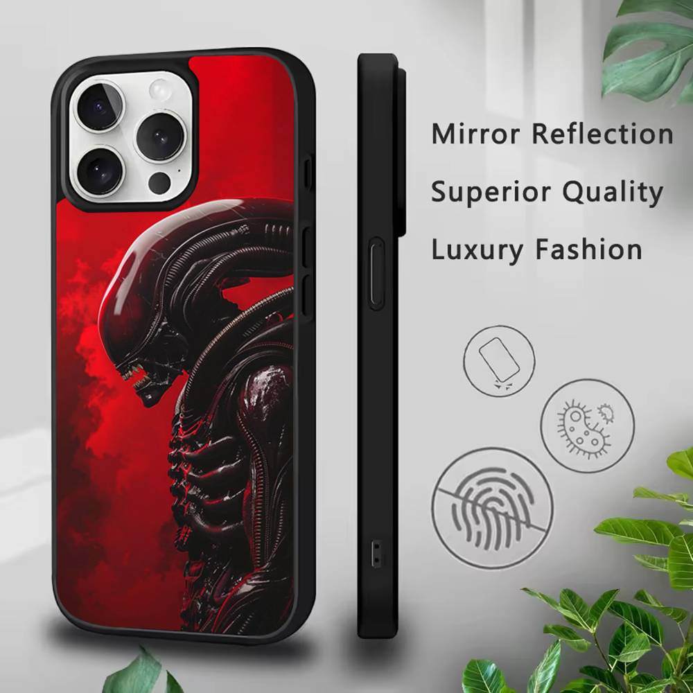 A-Alien E-Earth Phone Case For iPhone 17,16,15,14,13,12,11,Pro,Max,Plus,Mini,SE4,E Magnetic Magsafe Wireless Charging